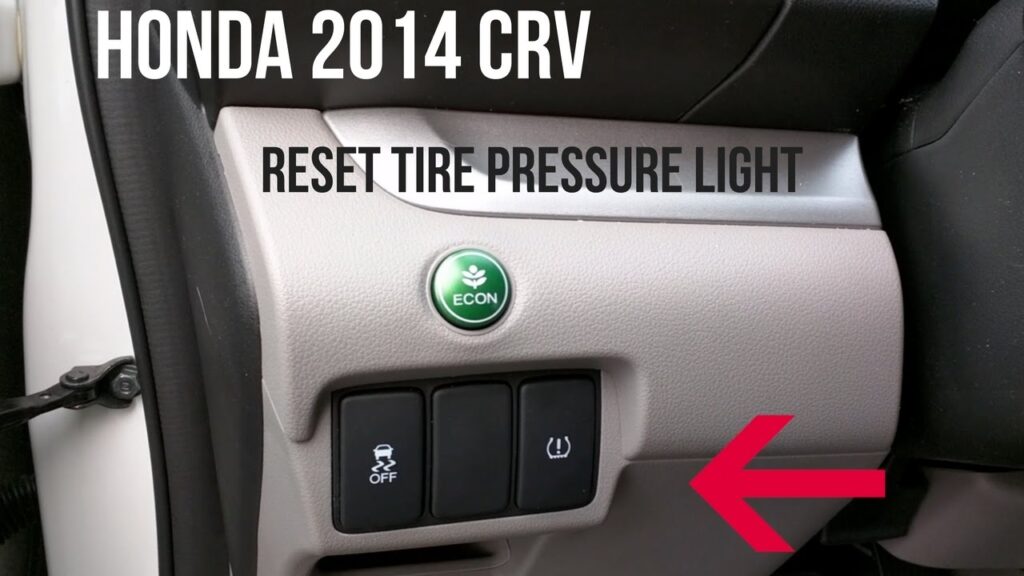 How to Reset Tire Pressure Light Honda Crv